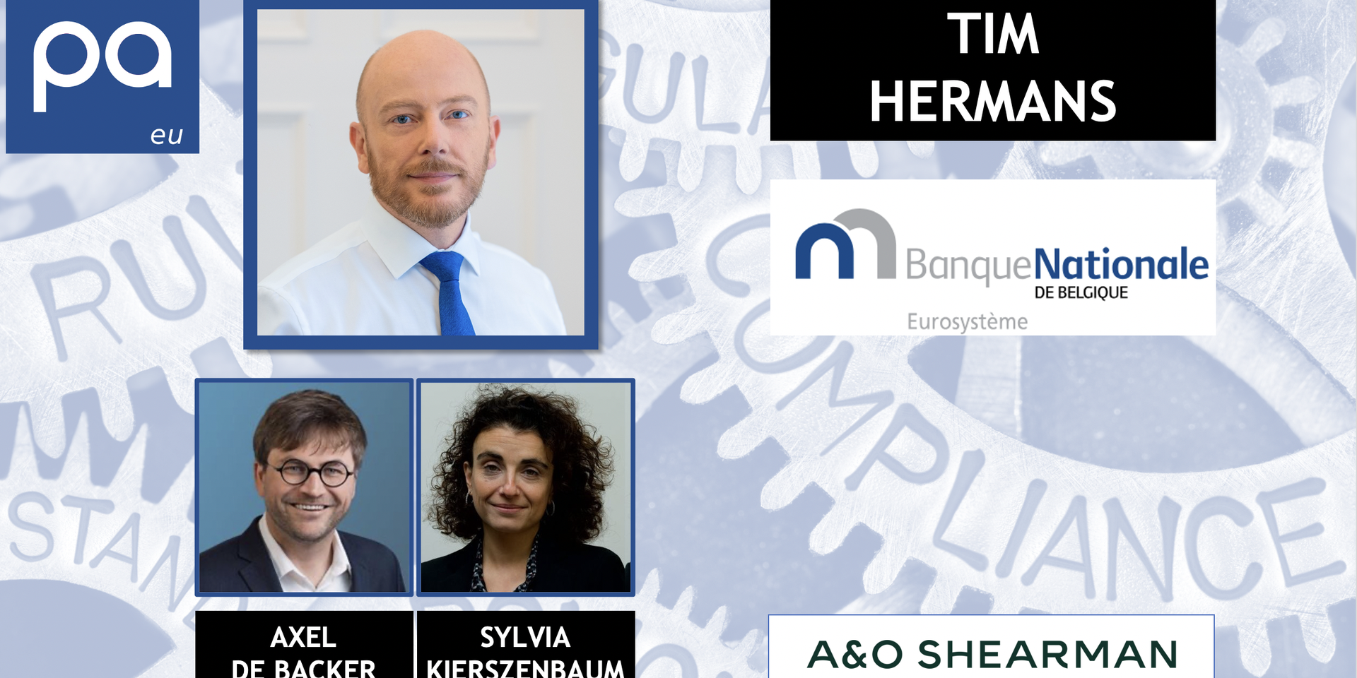 thumbnails Regulator Working Group - February with Tim Hermans from the Belgian Central Bank